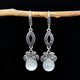 Flower Leaf with Pearl (White)