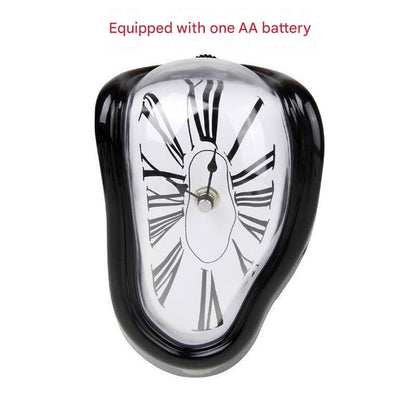 creative distorted clock corner placement