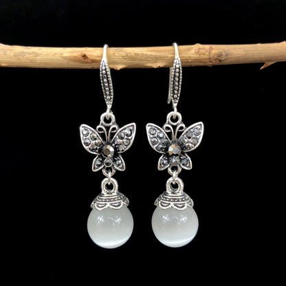 Stylish Bohemian Agate Dangle Earrings for Women - Image 1