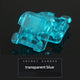 +++Butterfly Shoe Buckle Blue
