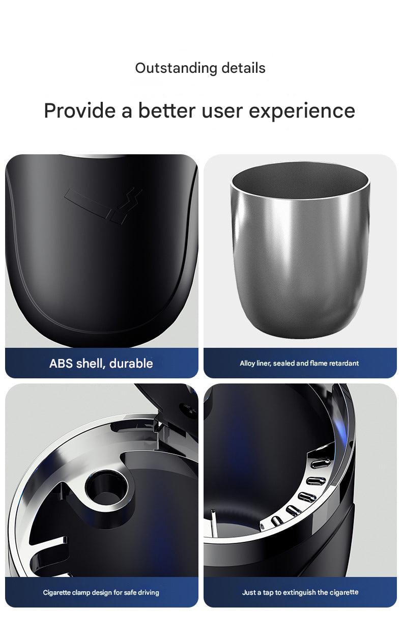 Car ashtray with light