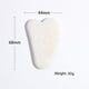 White Jade Small Cow Horn Shape Gua Sha Board