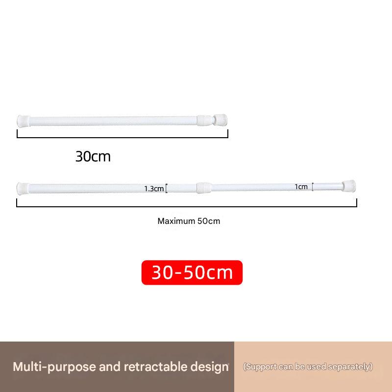 Curtain rod for closet organization