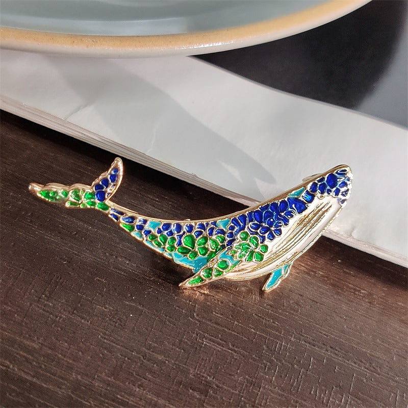 Dolphin brooch marine animal pin