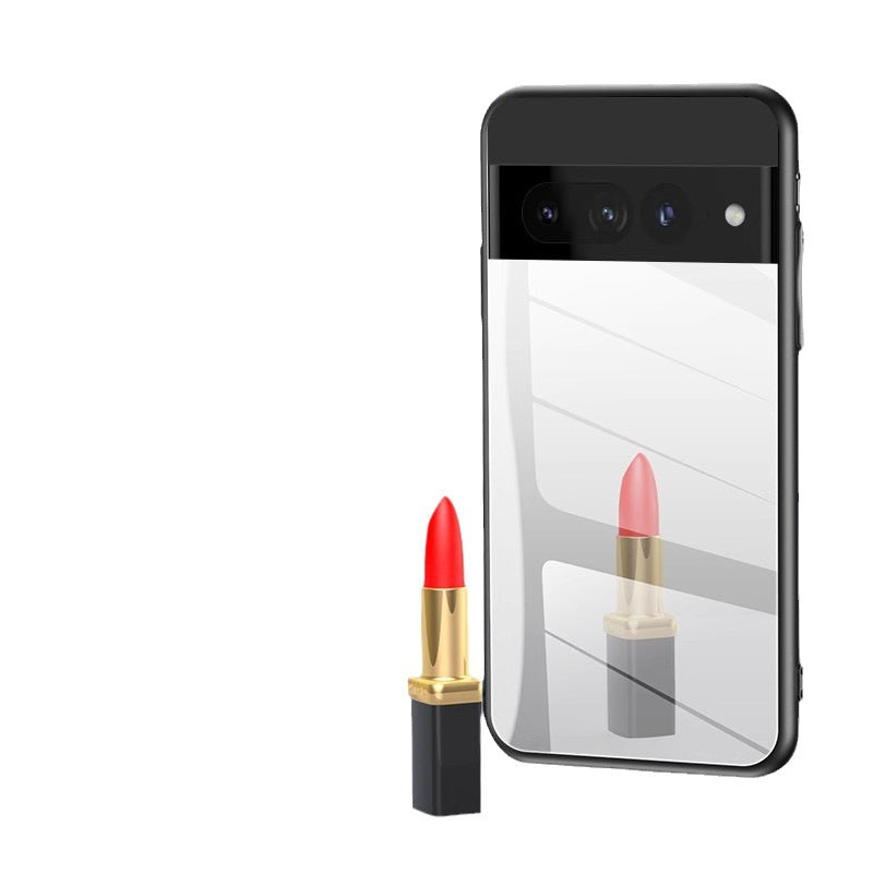 Sleek Mirror Phone Case Stand for Google Pixel 9 | Makeup Mirror, Full Protection, Available in Gold & Silver