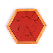 Pine Wood Heart Puzzle 11 Pieces (Pack of 1)