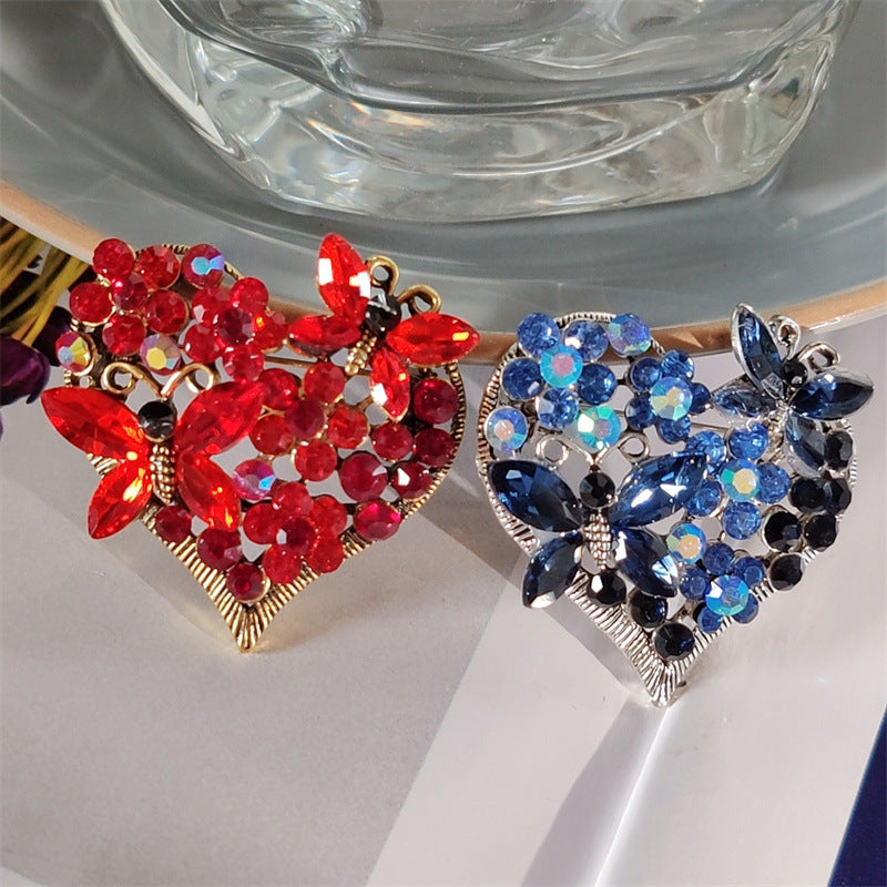 Unique Decorative Heart Brooch