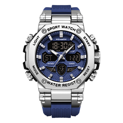 Silicone strap waterproof watch side view