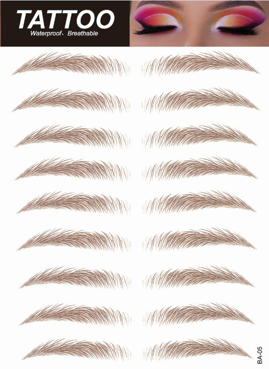 self-adhesive eyebrow tattoos image 5
