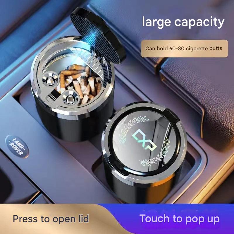 Metal ashtray with bright LED indicator