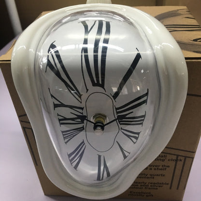 plastic melting design wall clock