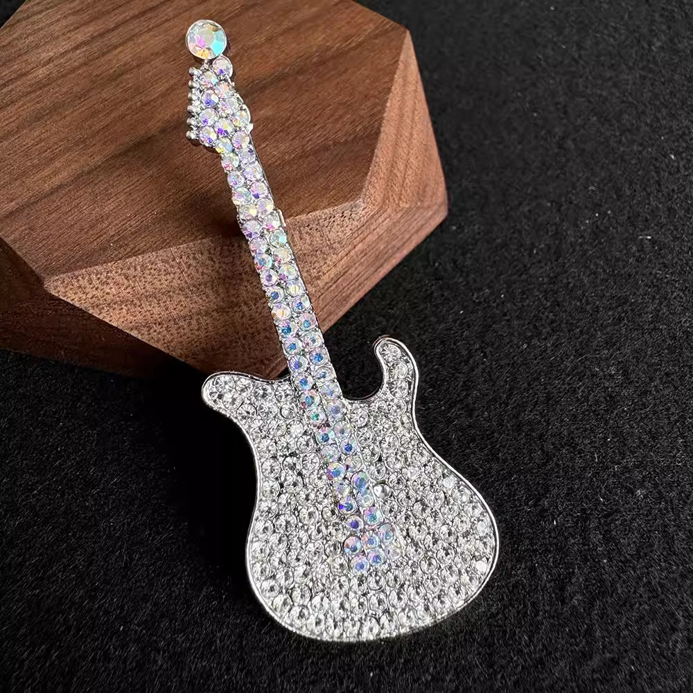 Elegant accessory guitar brooch image 4