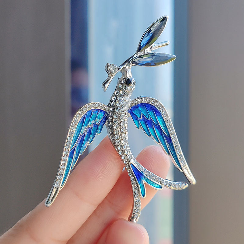Blue Swallow Brooch Image 2