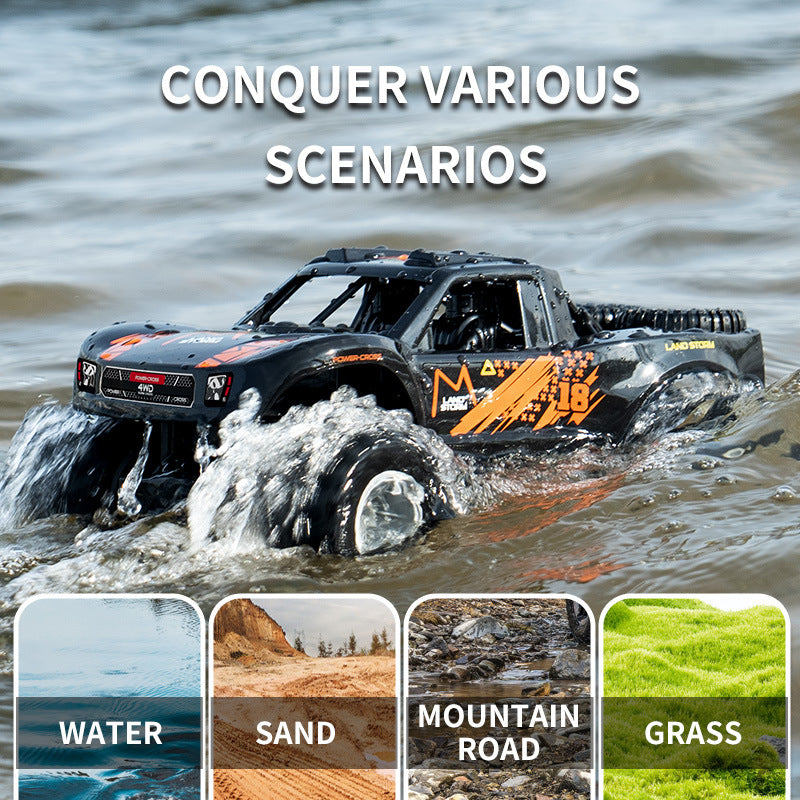 remote control car in action