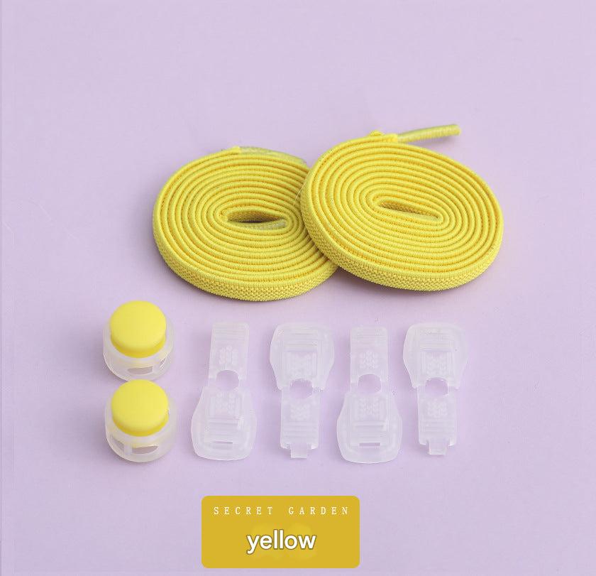 Colorful elastic shoelace clips for active children