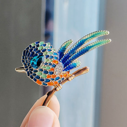 stylish bird adornment for jackets image 4