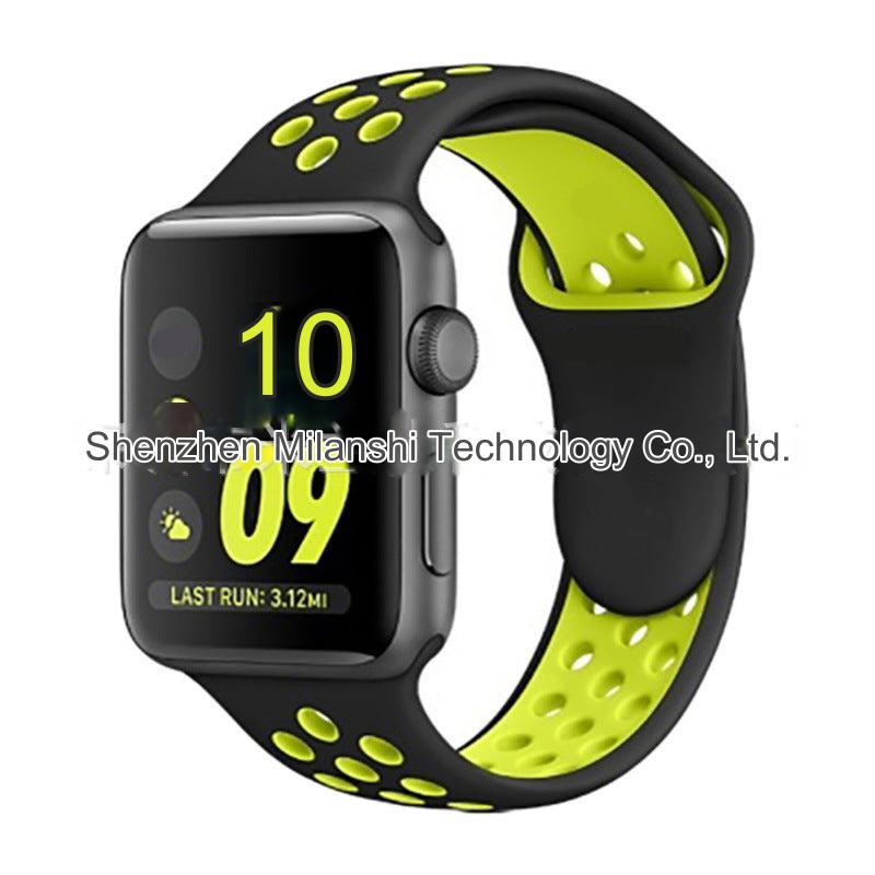 Dual Color Silicone Sport Band for Apple Watch Series 6, 7, 8, SE and Ultra - Comfortable & Durable