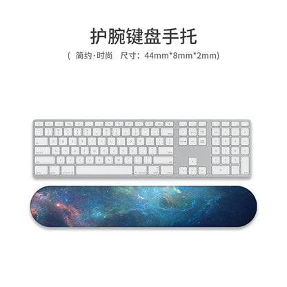 Custom Memory Foam Wrist Support Mouse Pad & Keyboard Rest for Ergonomic Comfort - Vibrant Designs