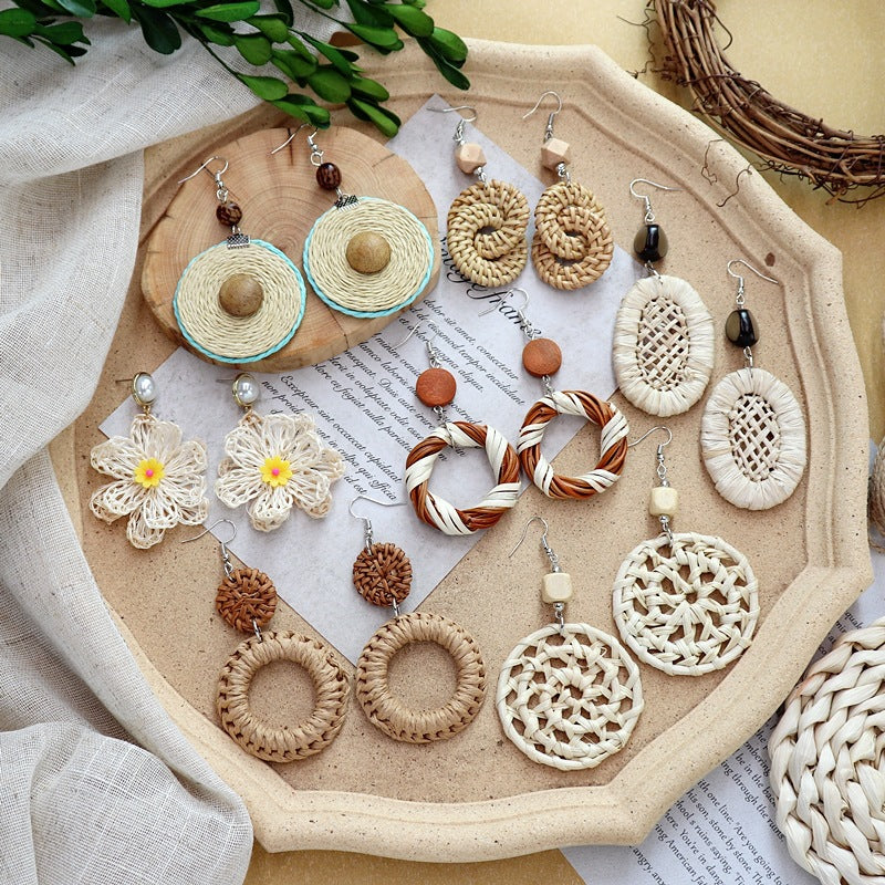Summer beach fashion long earrings