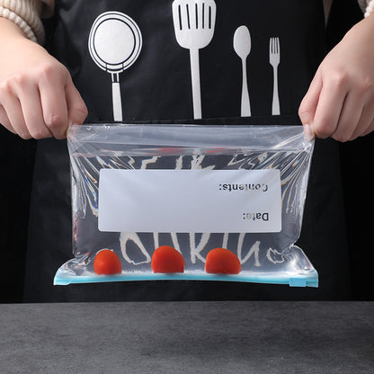 clear plastic freezer bags