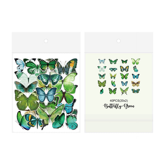 vintage butterfly stickers