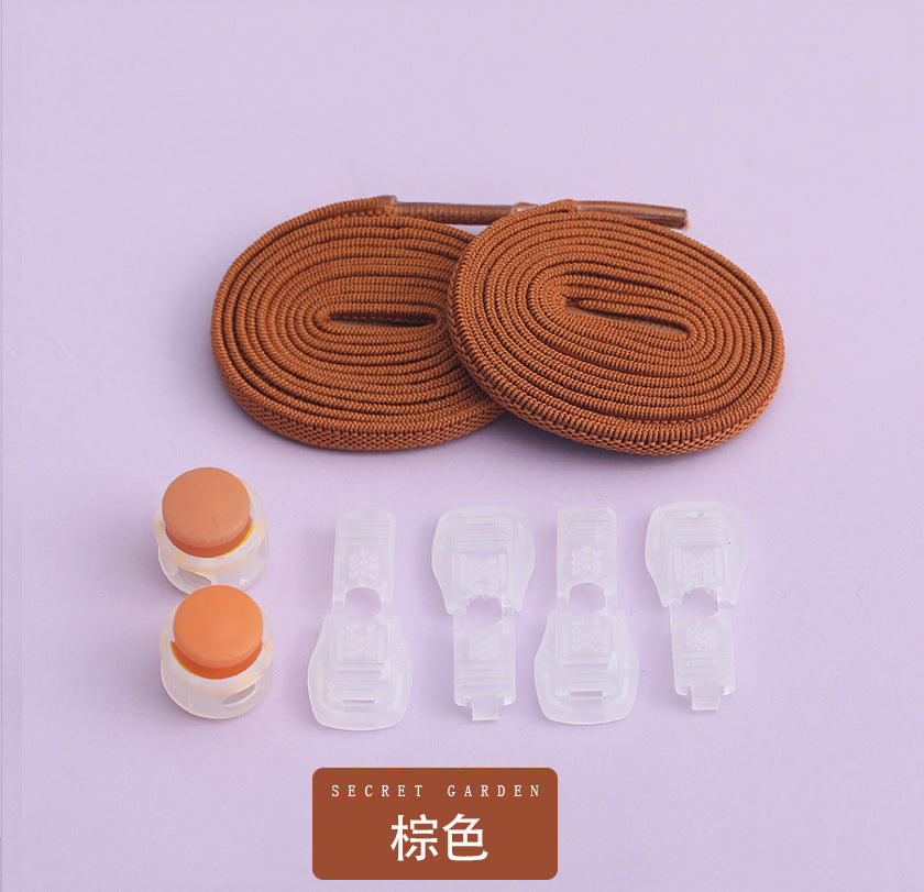 Colorful elastic shoelace clips for active children
