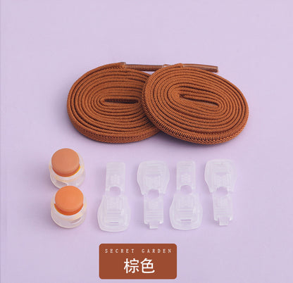 Colorful elastic shoelace clips for active children