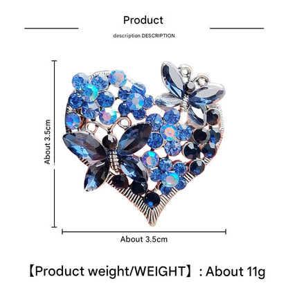 Unique Decorative Heart Brooch