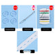 White Long Version [Elastic Band Length 22cm * Set = 1 Elastic Band + 4 Buttons + 1 Sewing Kit + (OPP Bag Packaging)]