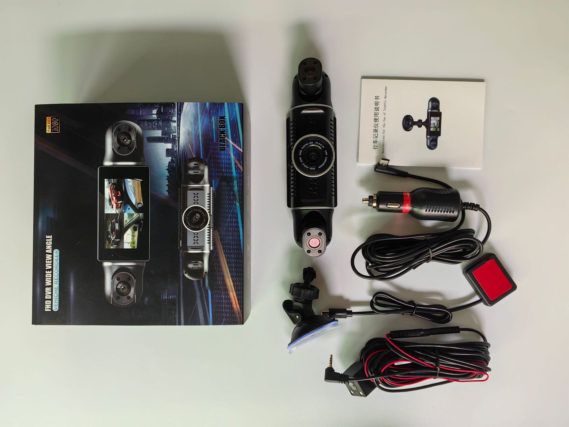 Yuecai 4-channel dash cam side view