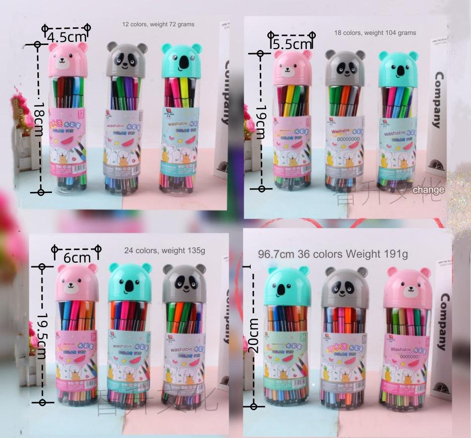 Vibrant Washable Watercolor Markers Set for Kids – 12/24/36 Colors for Art and Craft Enthusiasts