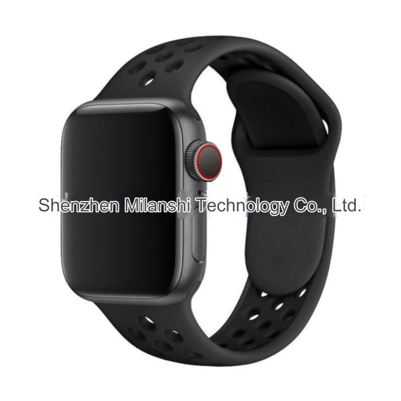 Dual Color Silicone Sport Band for Apple Watch Series 6, 7, 8, SE and Ultra - Comfortable & Durable