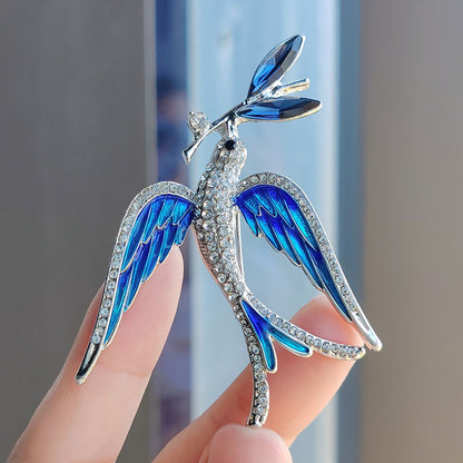 Blue Swallow Brooch Image 1