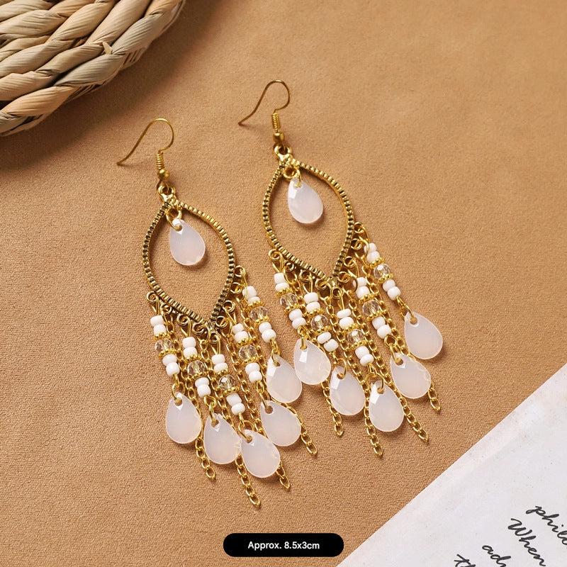 Handcrafted jewelry with feather details