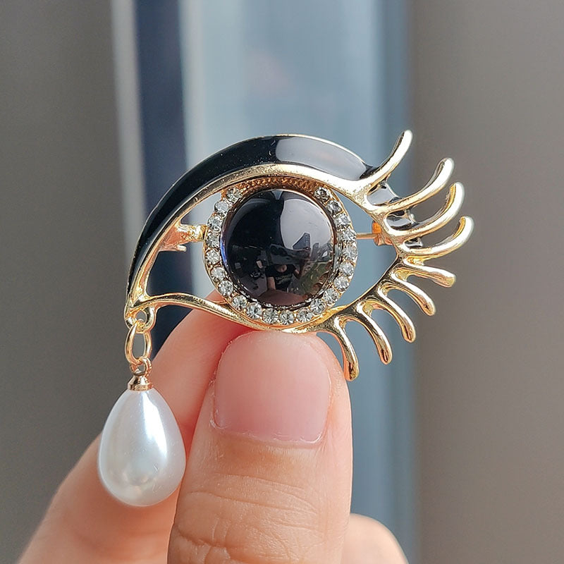 Elegant pearl and alloy brooch - image 8