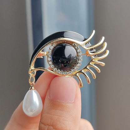 Elegant pearl and alloy brooch - image 8
