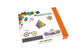 100 magnetic color sticks + 30 non-magnetic steel balls, gift box set (Pack of 1)