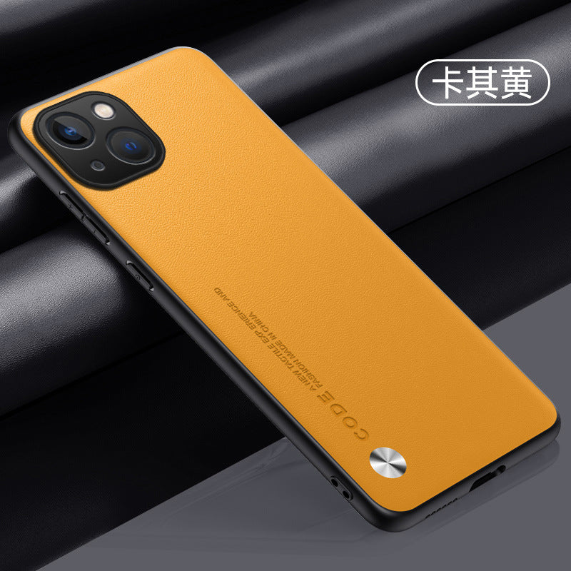 Premium PU Leather iPhone Case for iPhone 15/14/13 - Stylish Protection with Custom Options