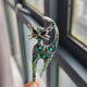 Cat Animal Brooch - Green