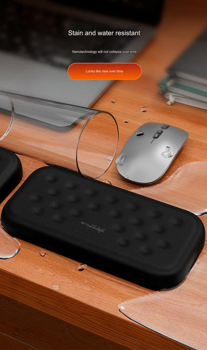 Ergonomic Memory Foam Wrist Rest Pad for Mechanical Keyboard & Mouse - Non-Slip Silicone Base