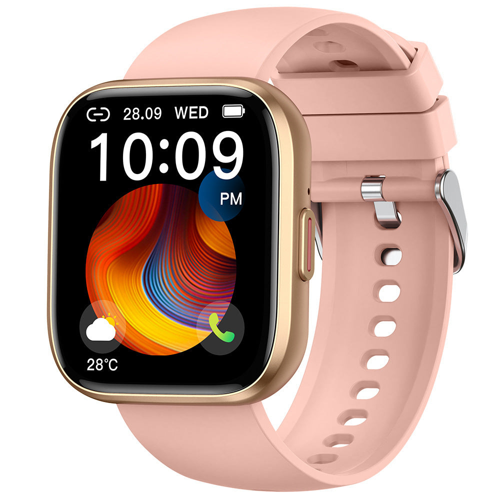 P114 Smartwatch Silver Display Close-up