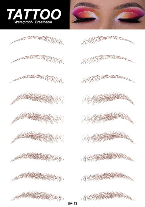 easy application eyebrow stickers image 7