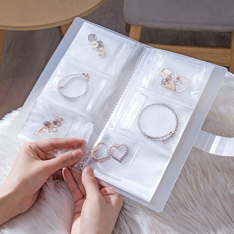 Necklace storage with pouches