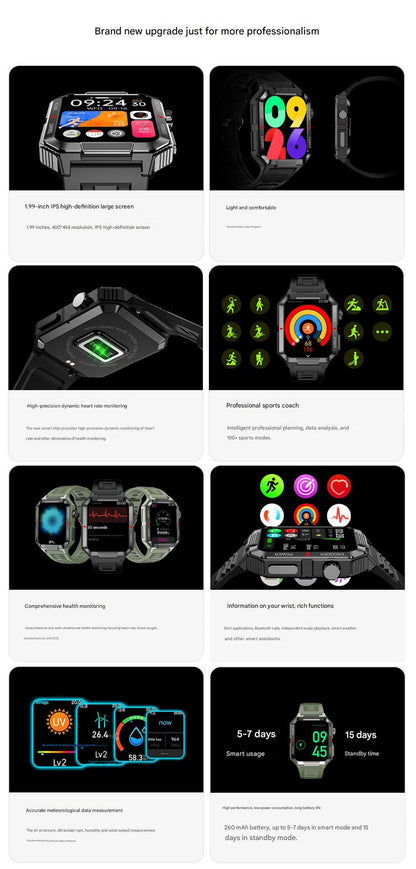 Smartwatch with health features and notifications