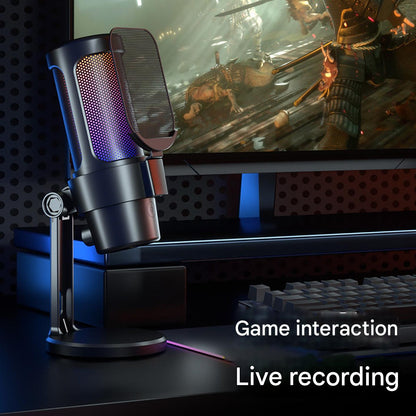 USB Live Streaming Microphone with Colorful Lights image 7
