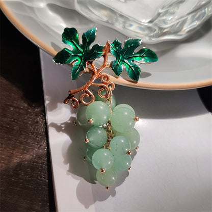 Colorful brooch with sparkling details