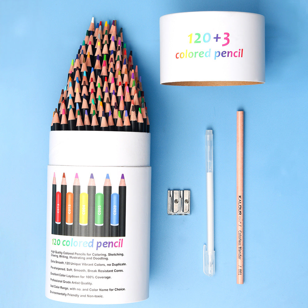 KALOUR 120-Color Premium Colored Pencil Set for Artists - Art Supplies for Drawing, Sketching & Coloring