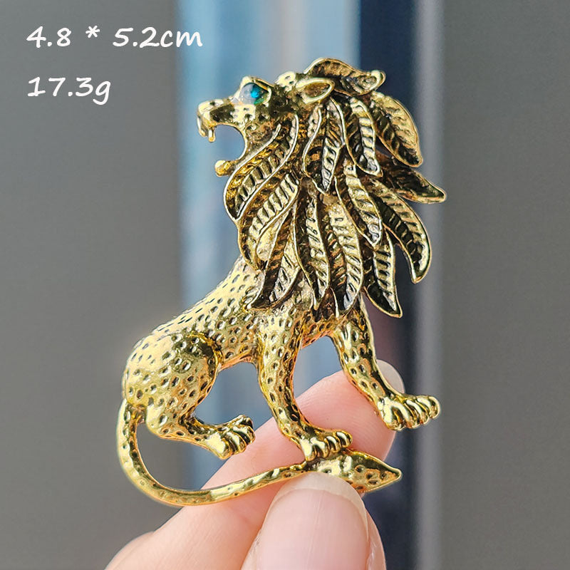 Fashionable baroque brooch on display