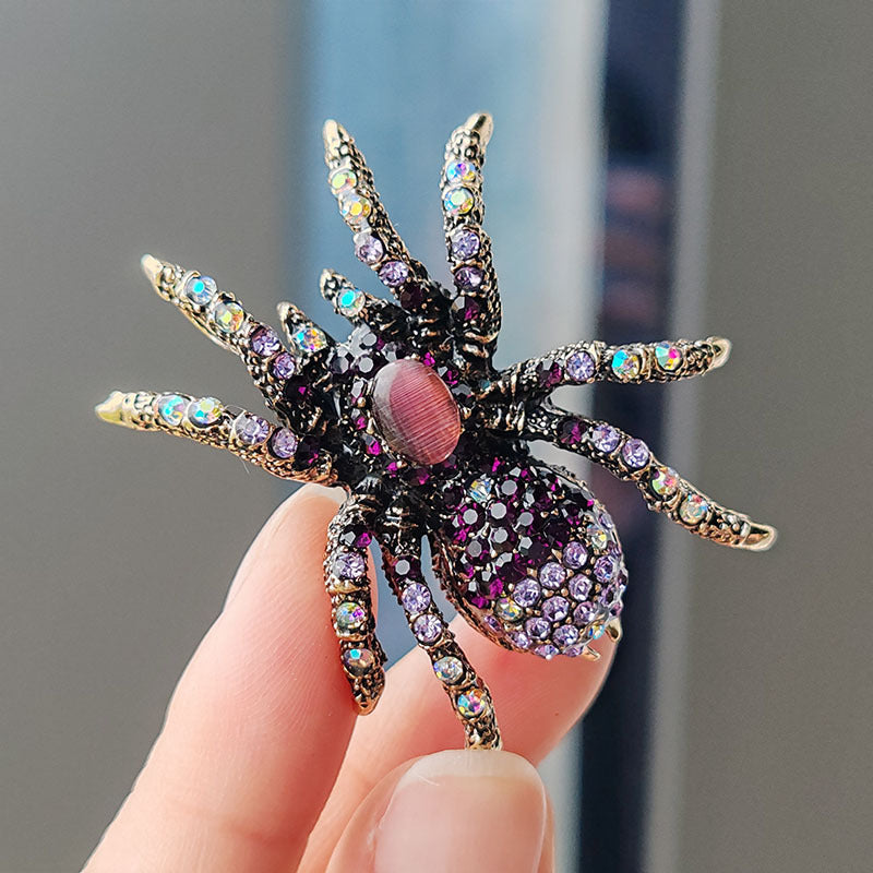Fashion jewelry spider pin accessory for unisex