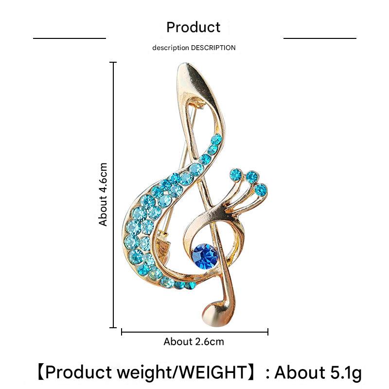 Creative Musical Note Brooch Image 9